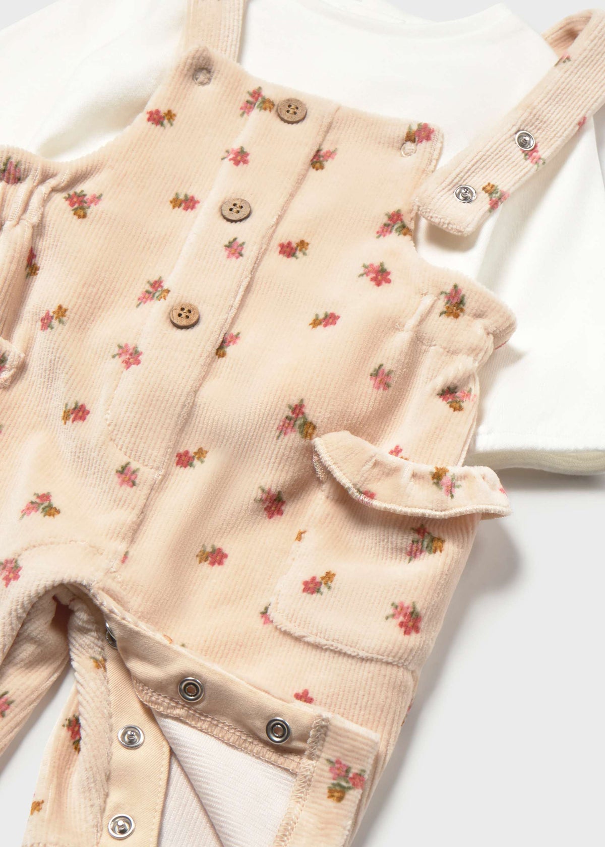 Floral Overall & Shirt Set