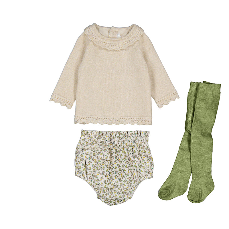 Sweater & Bloomer 3 Piece Set