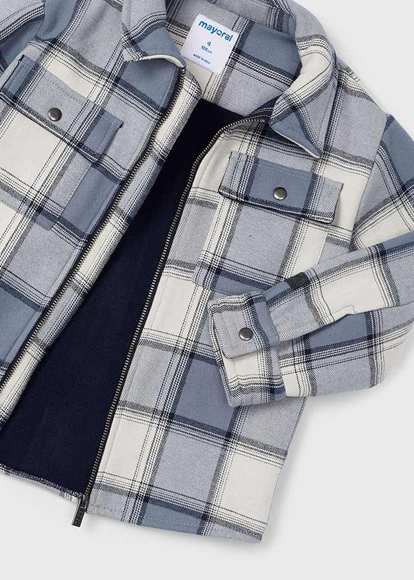 Checked Jacket Steel Plaid