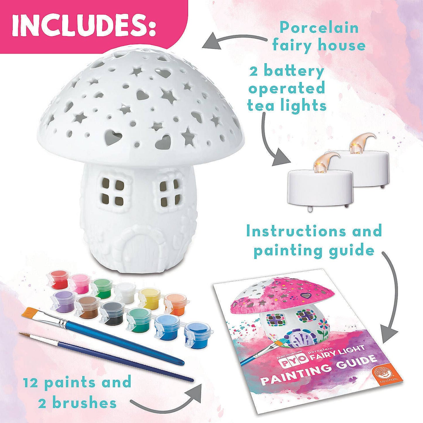 Paint Your Own Porcelain Fairy Light