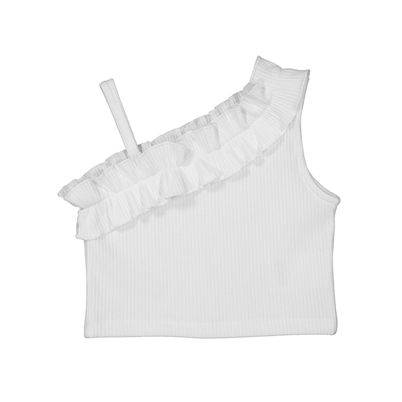 Asymmetrical Ruffle Tank