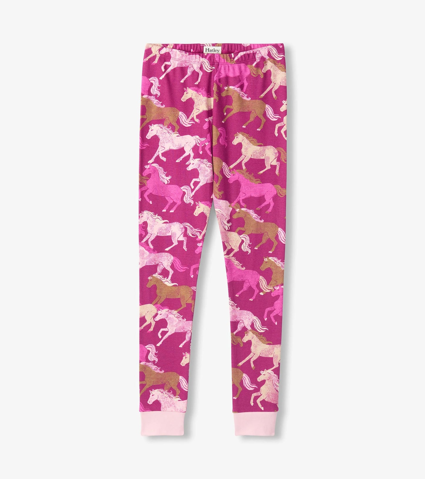 Galloping Horses Cotton Rib Pajama Set