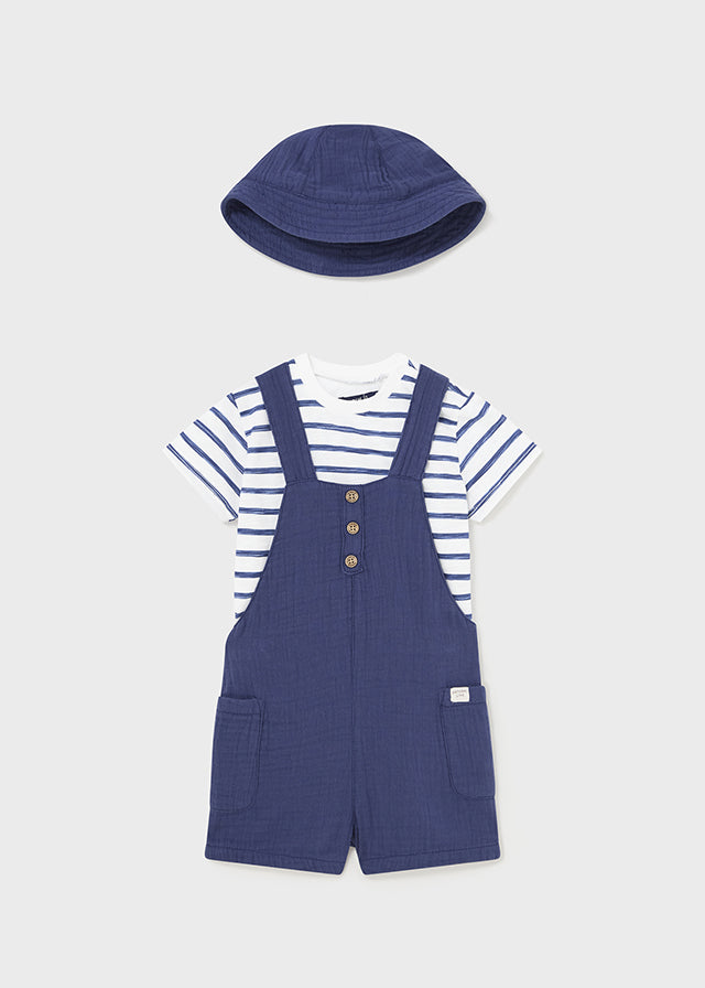 3 Piece Bambula Overall Set