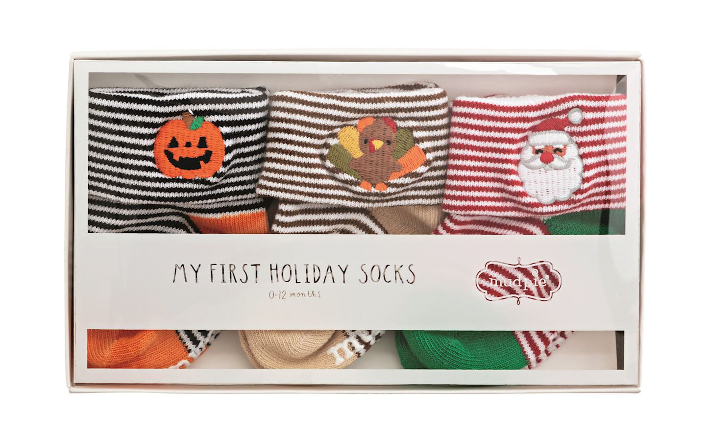 My First Holiday Socks Stripe