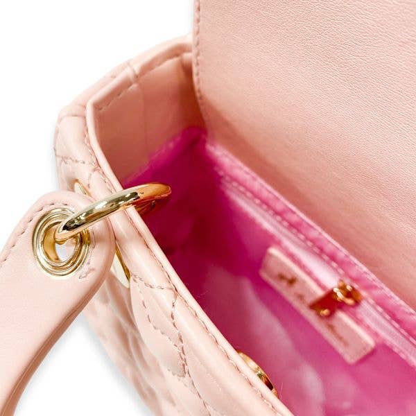 B1381 Heart-Quilted Bag (4 Colors)