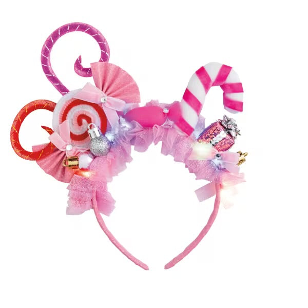 Pink Light-Up Festive Christmas Headband