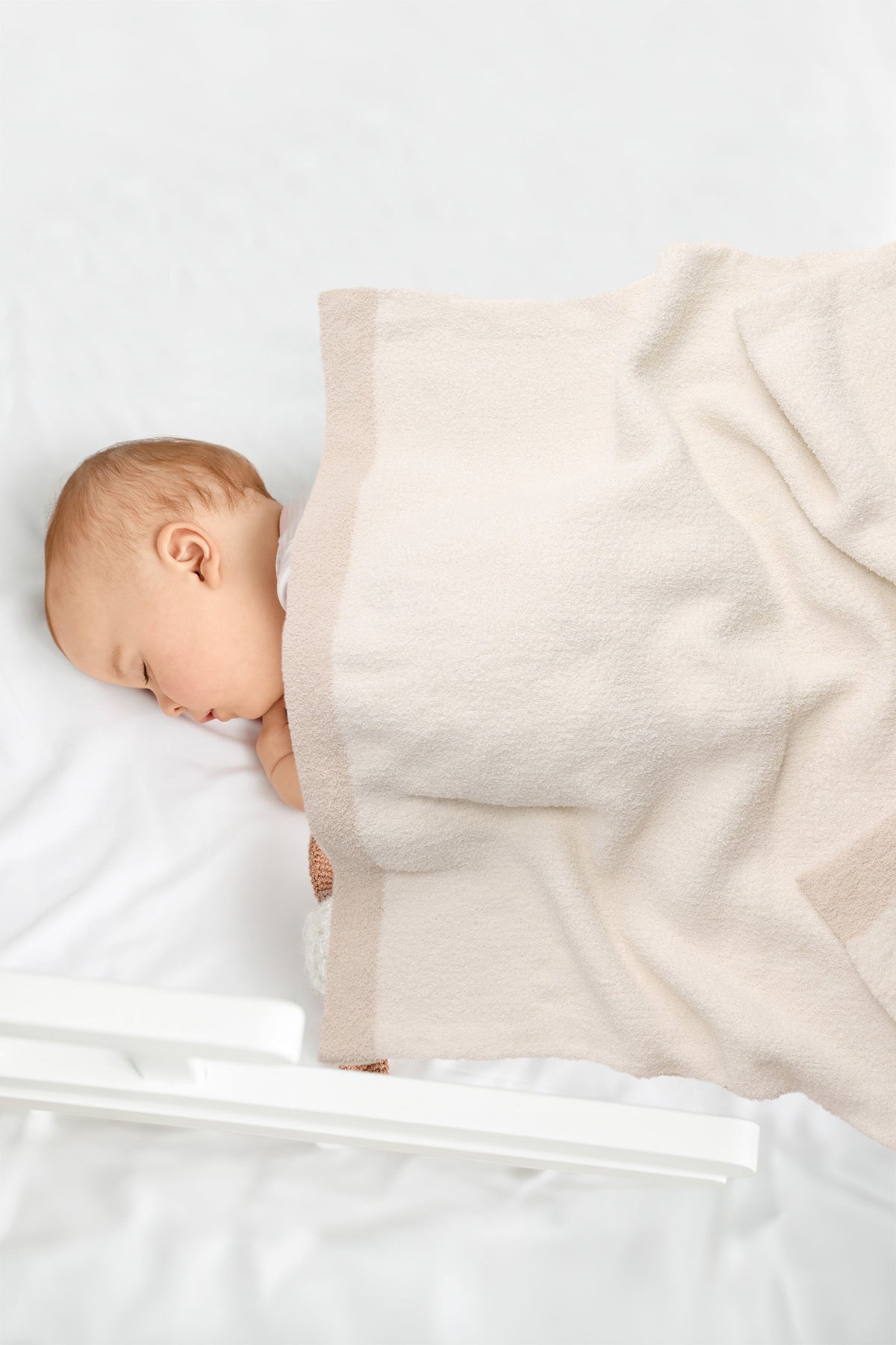 Children’s Color Block Ivory Luxury Soft Throw Blanket