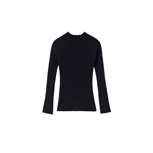 Rib Mock Neck Sweater