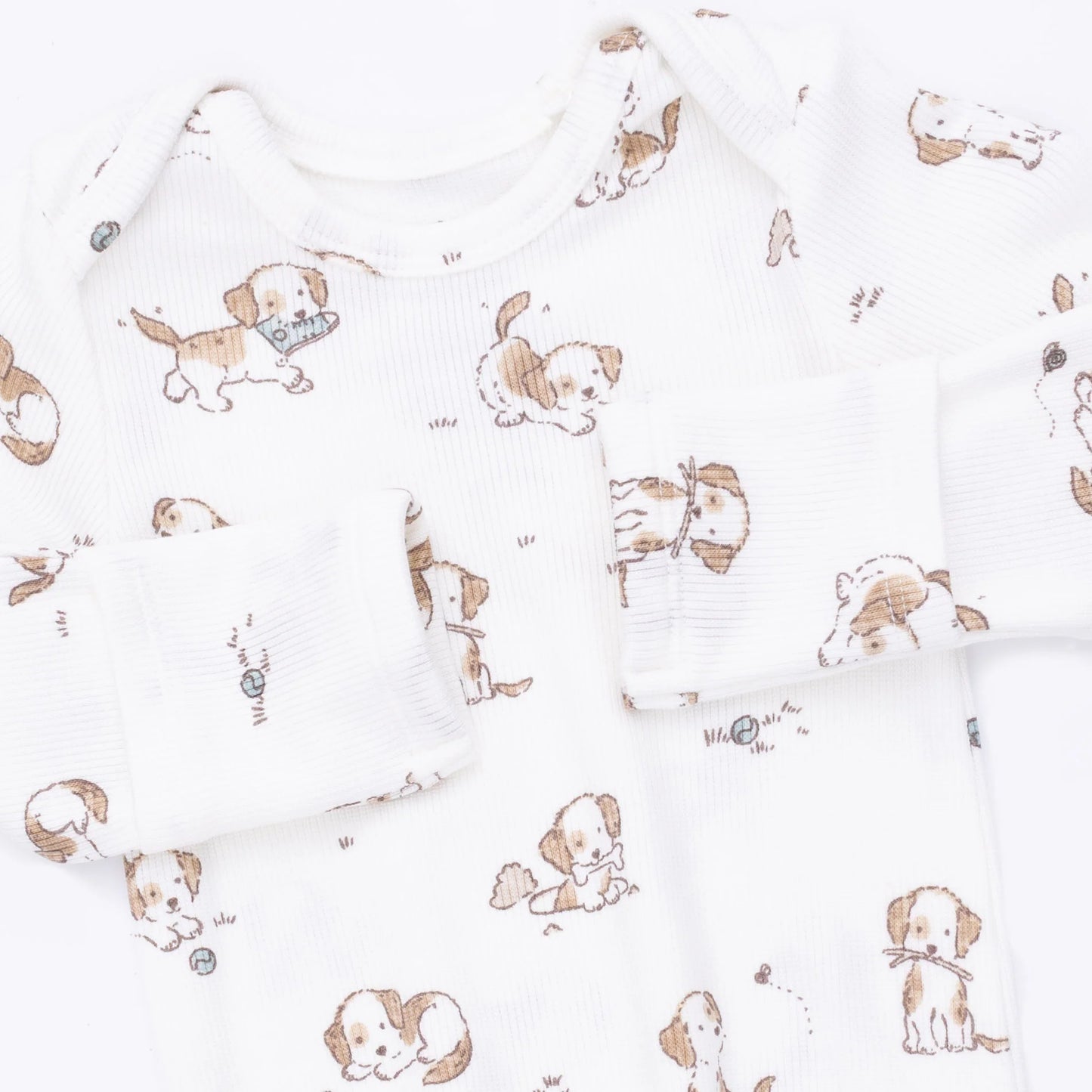 Explorer Puppy Blue Knotted Gown and Beanie Hat