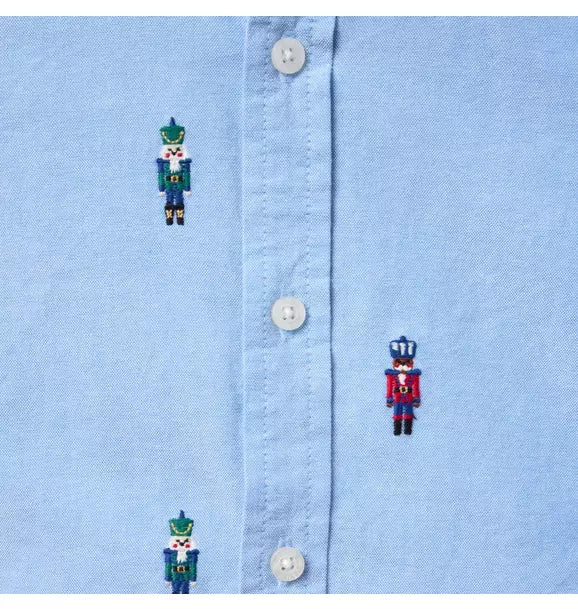 Embroidered Nutcracker Oxford Shirt