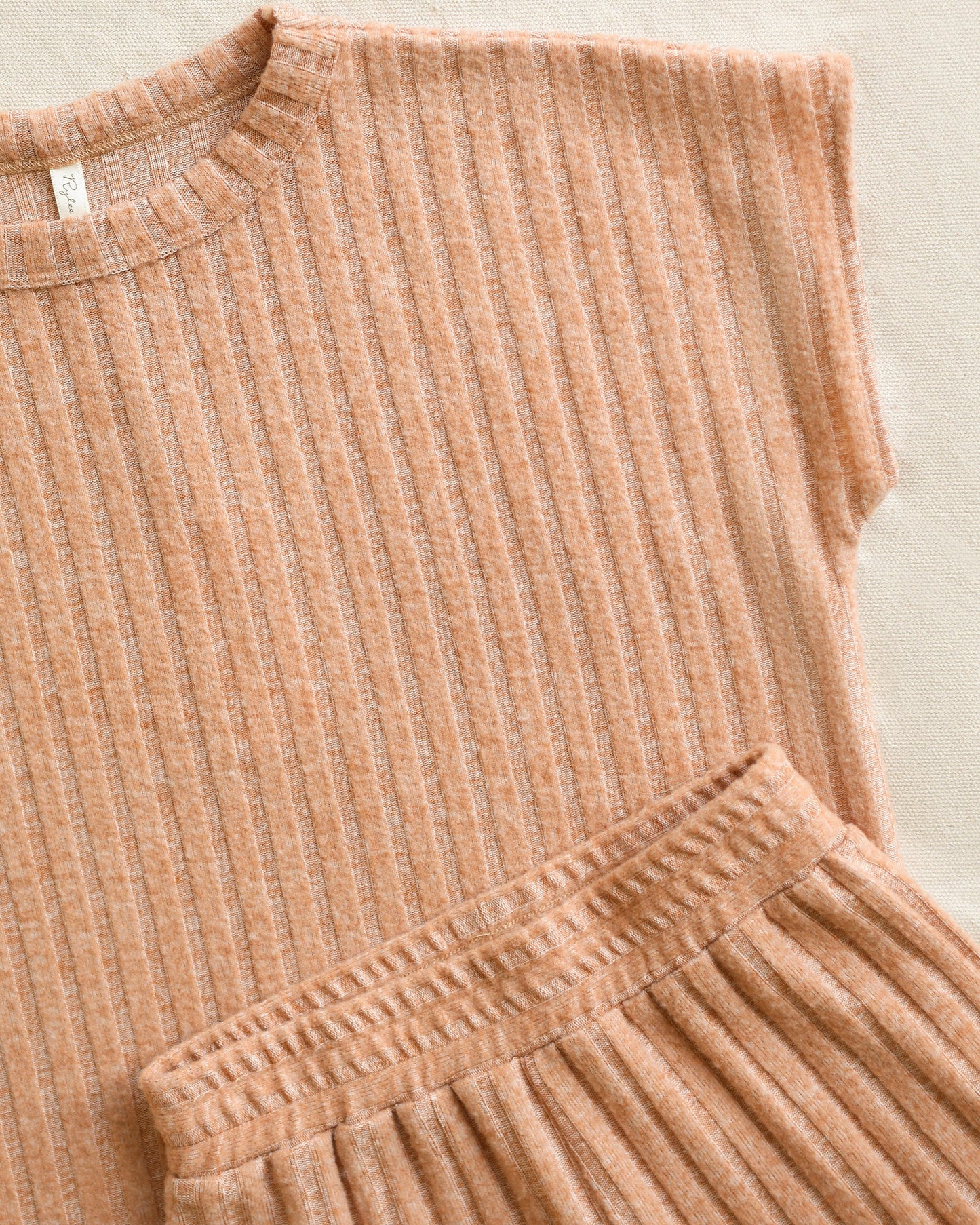 Cozy Rib Knit Set Grapefruit