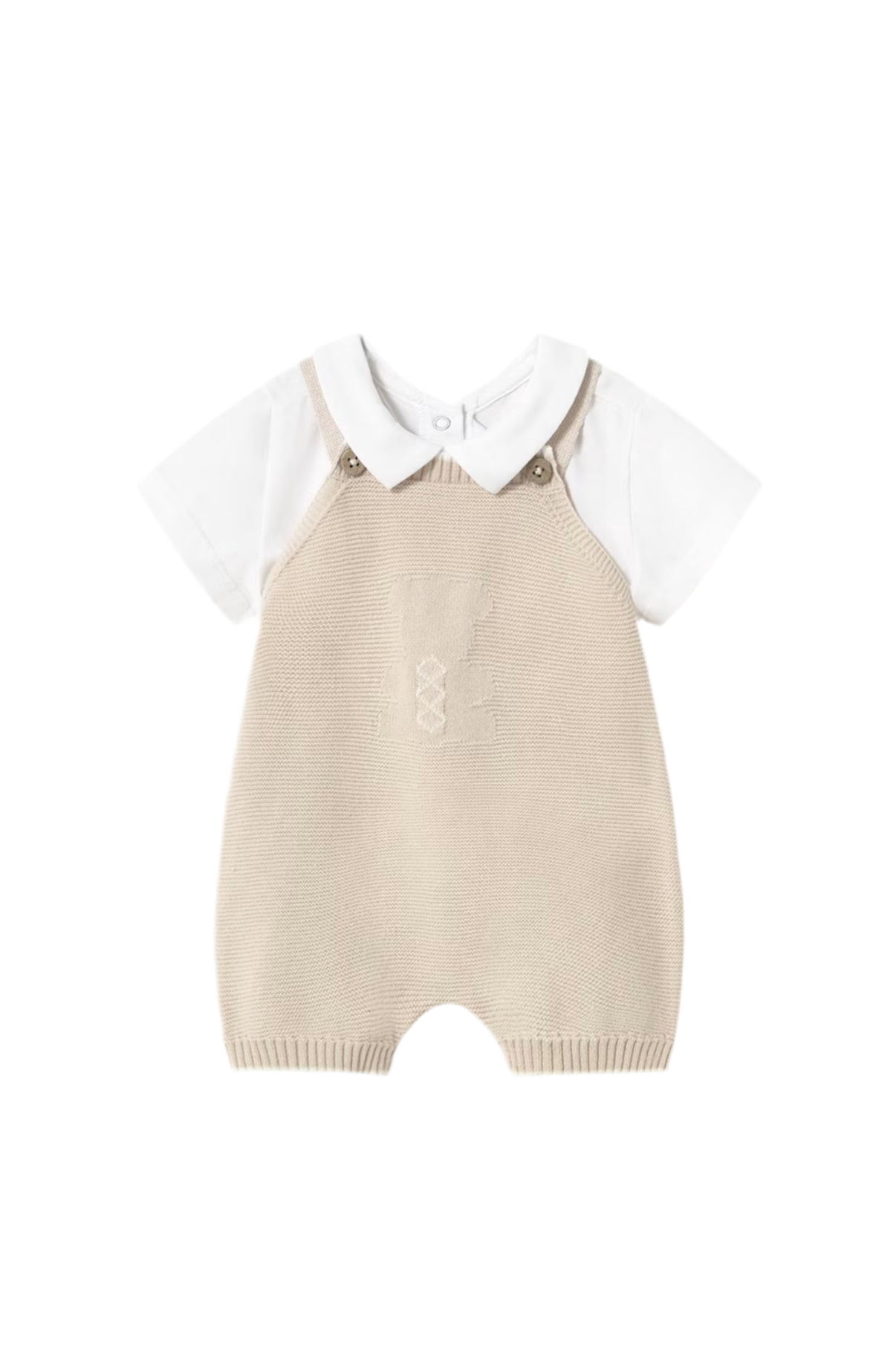 Knit Teddy Bear Romper