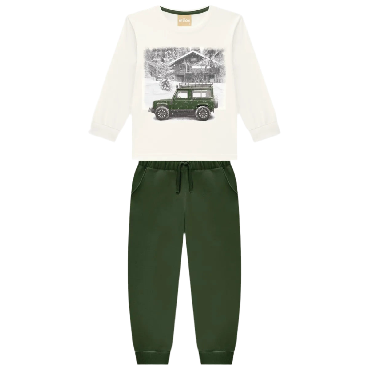 Cream Truck Tee & Jogger Set