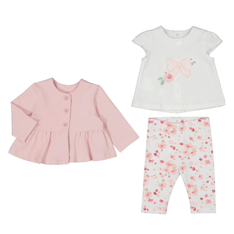 Bow 3 Piece Legging Set W/Jacket