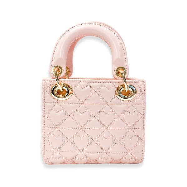 B1381 Heart-Quilted Bag (4 Colors)