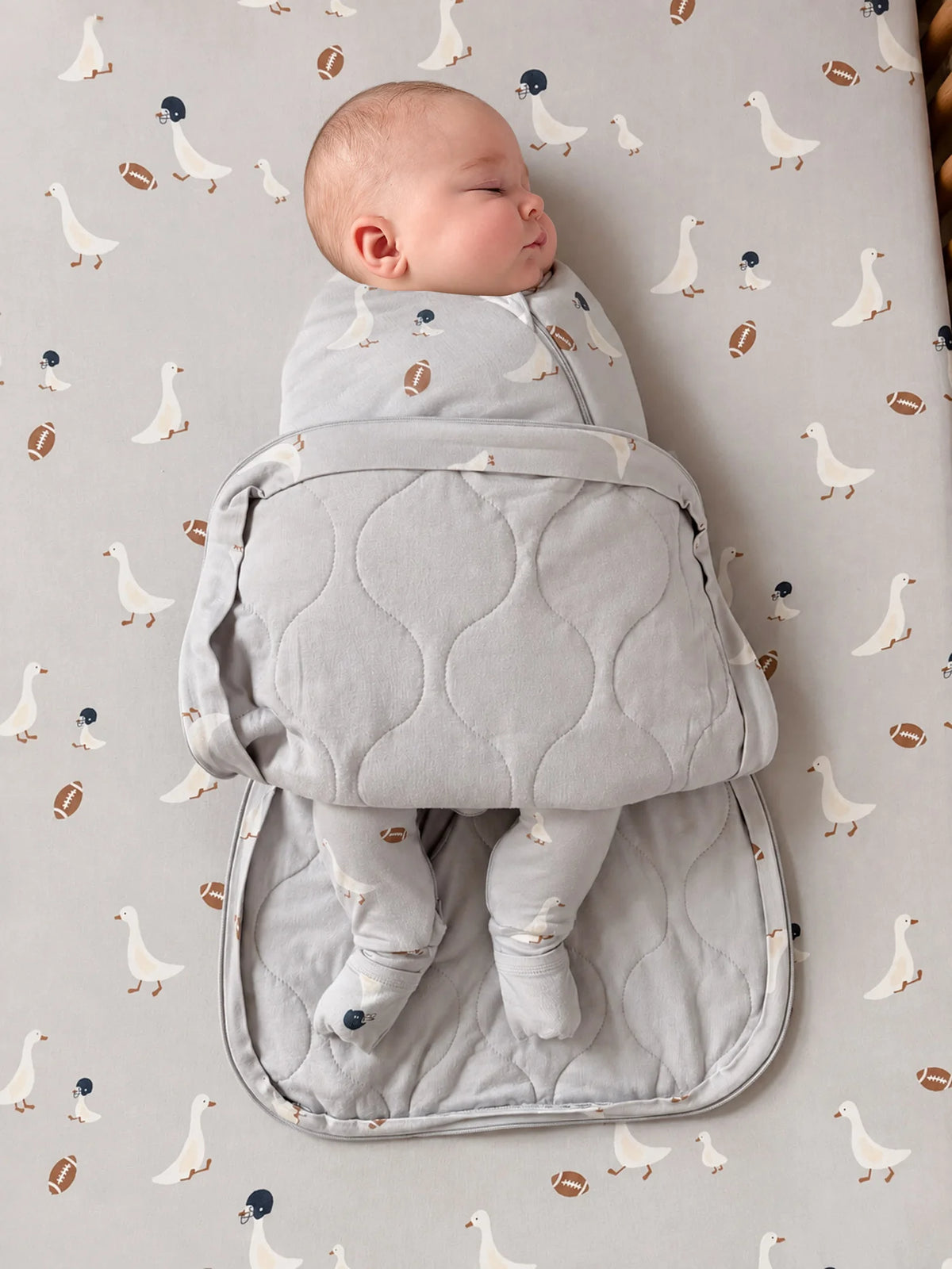 Swaddle Sleep Sack Football Goose