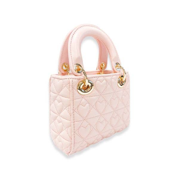 B1381 Heart-Quilted Bag (4 Colors)