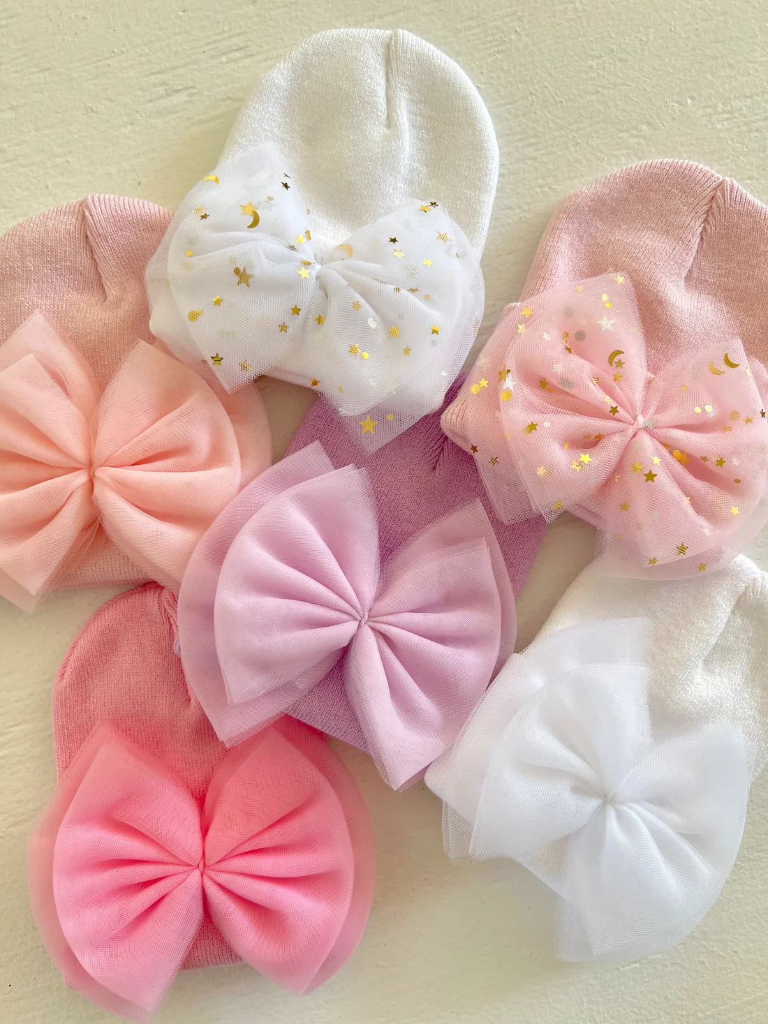 Baby's First Hat, Petal Pink Tulle Bow
