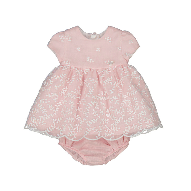 Embroidered Tulle Dress W/Bloomers