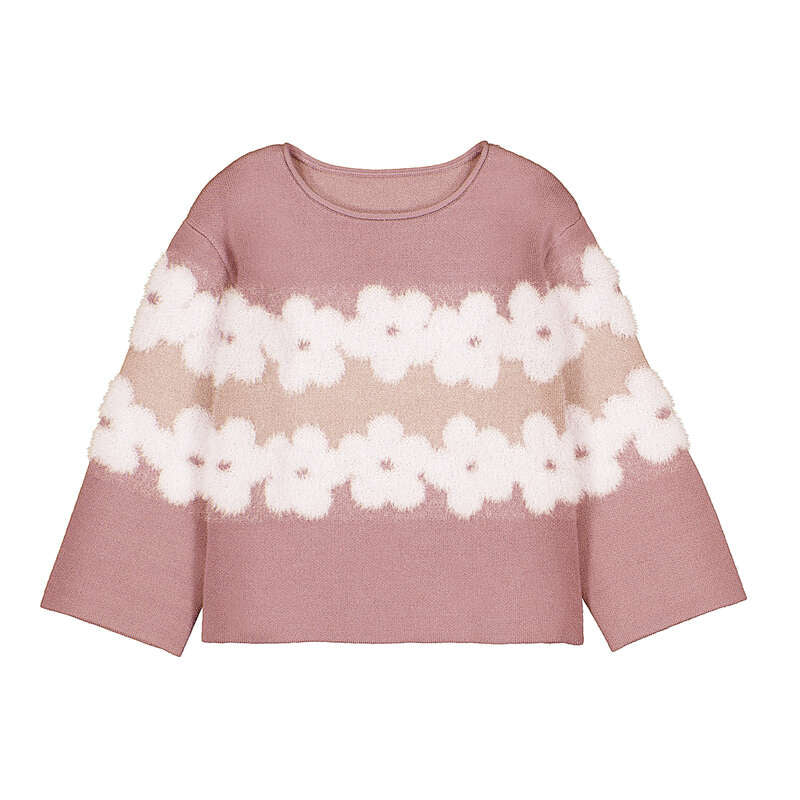 Floral Sweater Pink