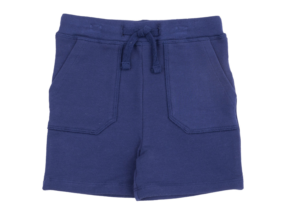 Navy Gingham Button Down Polo Muslin With Polo Short French Terry