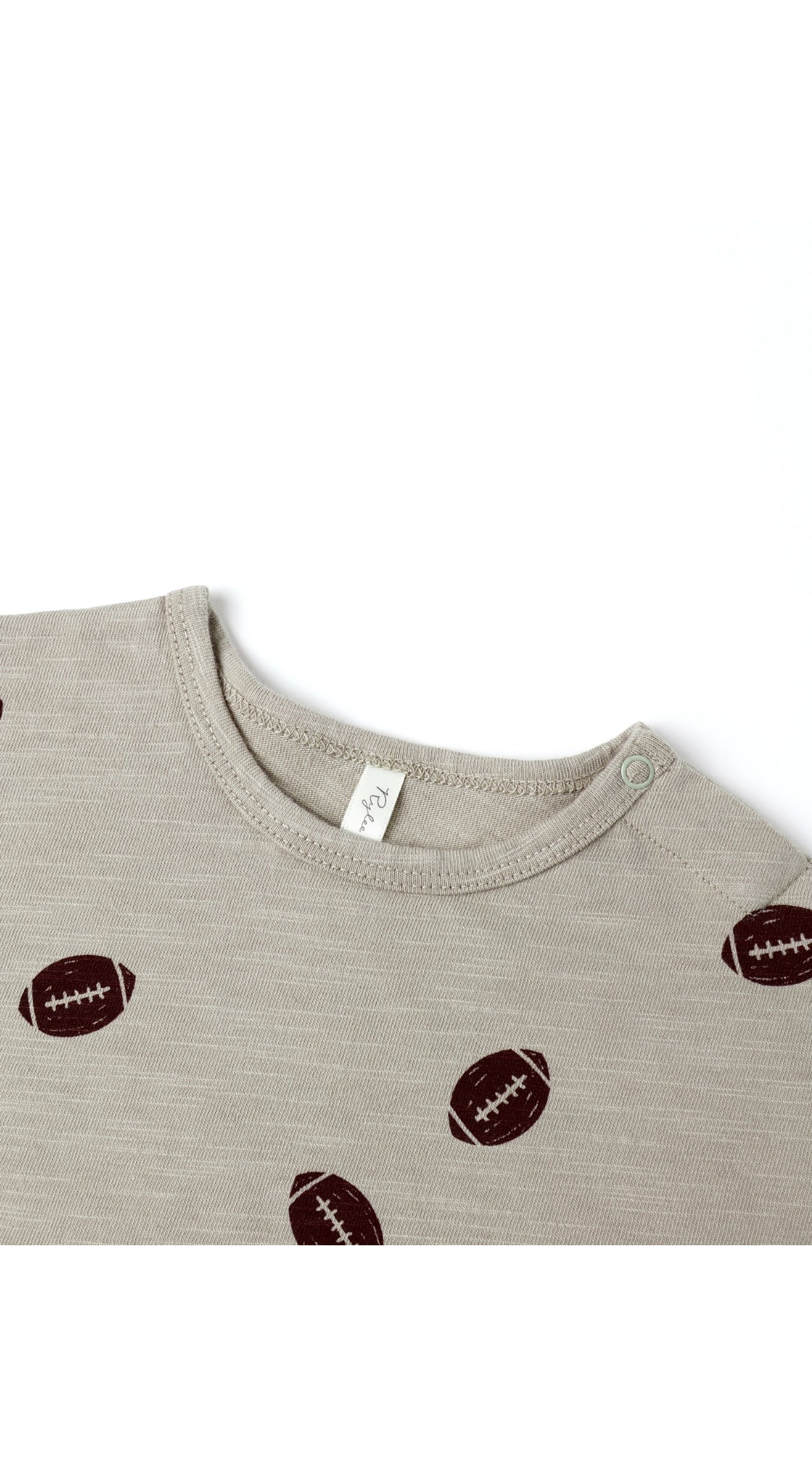 Long Sleeve Tee & Pant Set Footballs