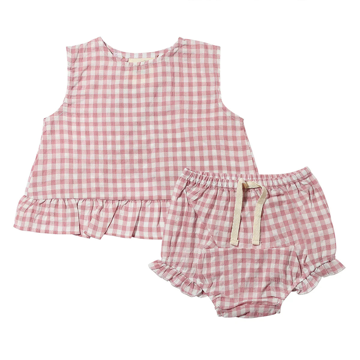 Aria Set Rose Plaid