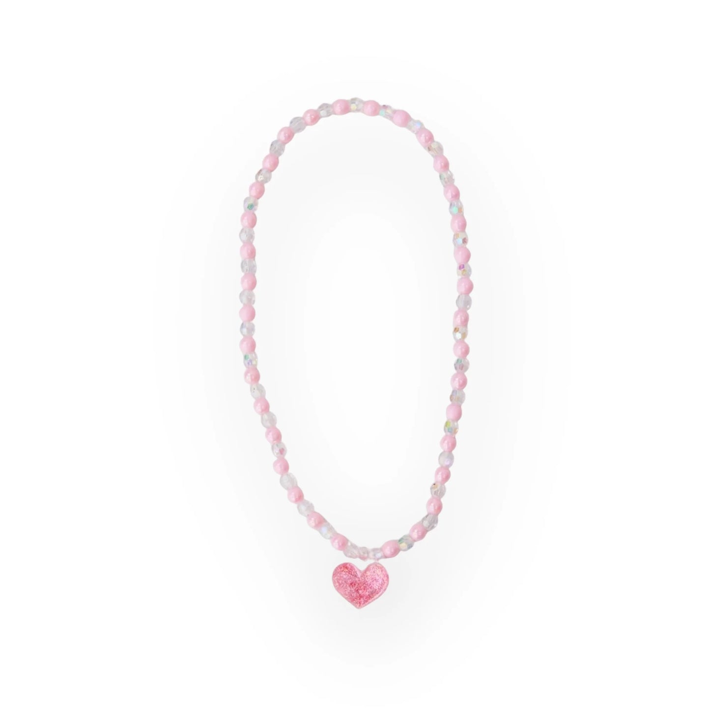 Pink Floating Heart Necklace