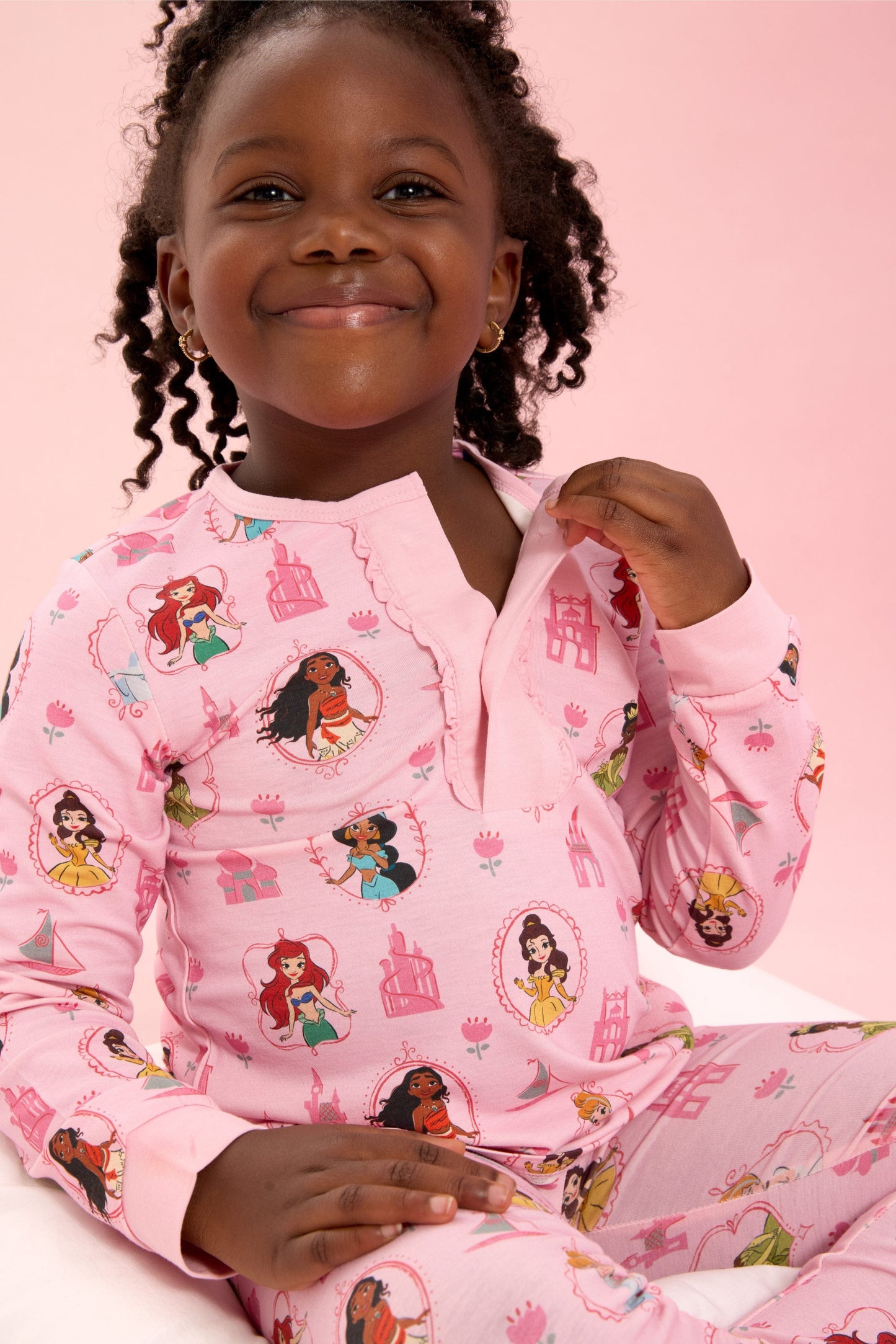 Princess Royal Radiance Modal Magnetic Long Sleeve Ruffle PJ Set