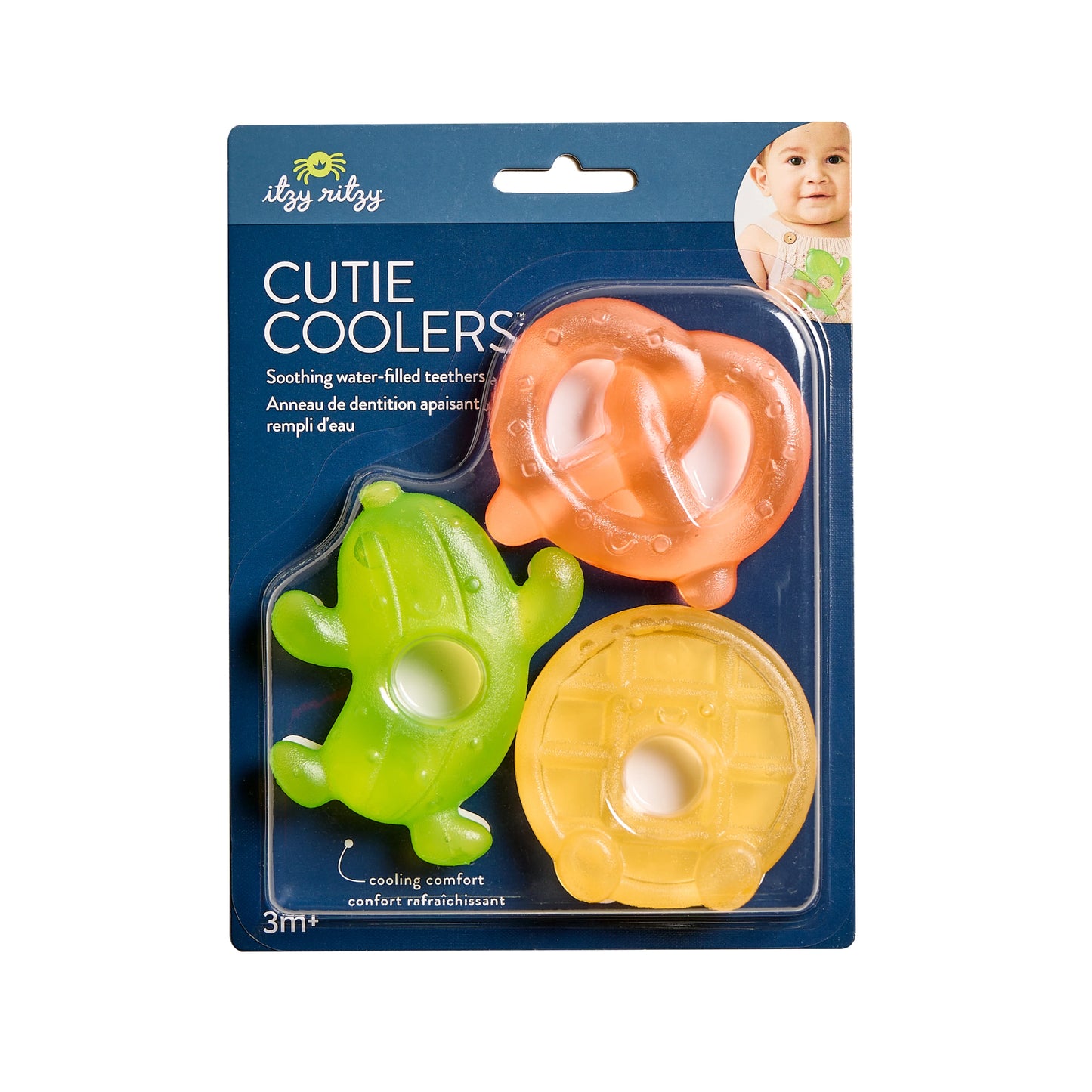 Cutie Coolers Water Filled Teethers (3 Pack) Silly Foods