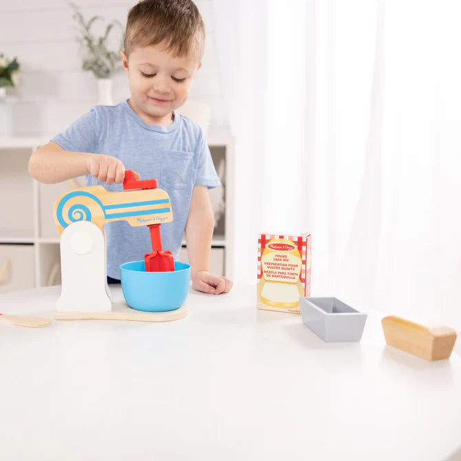Wooden Make A Cake Mixer Set