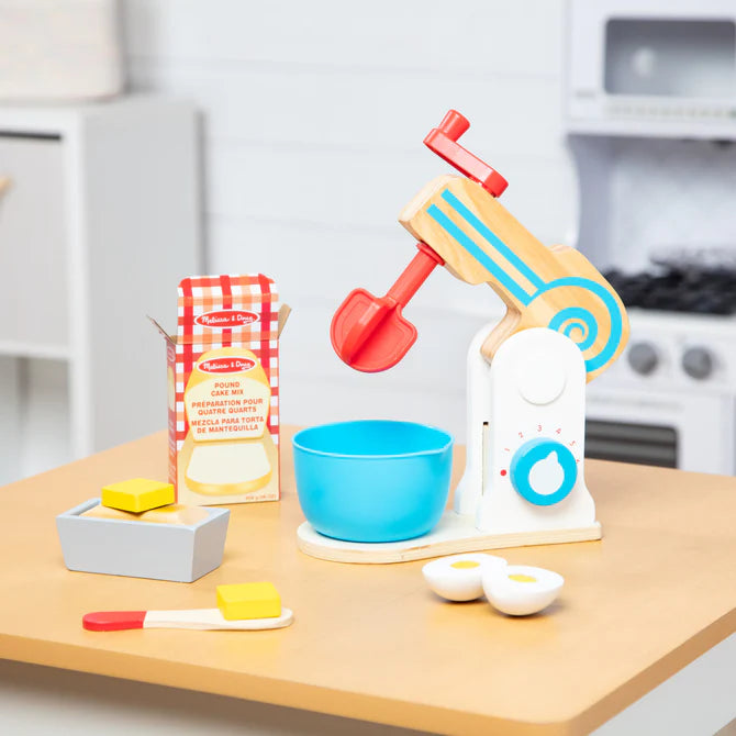 Wooden Make A Cake Mixer Set