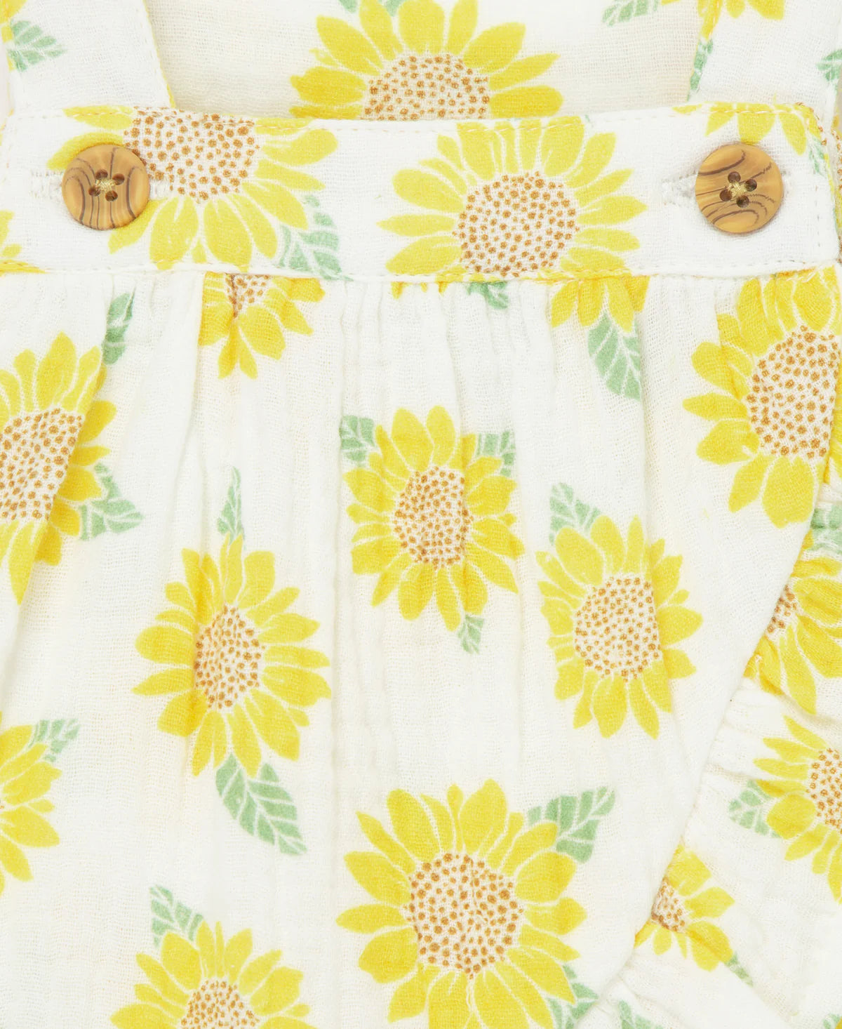 Sunflower Gauze Short Set & Headband