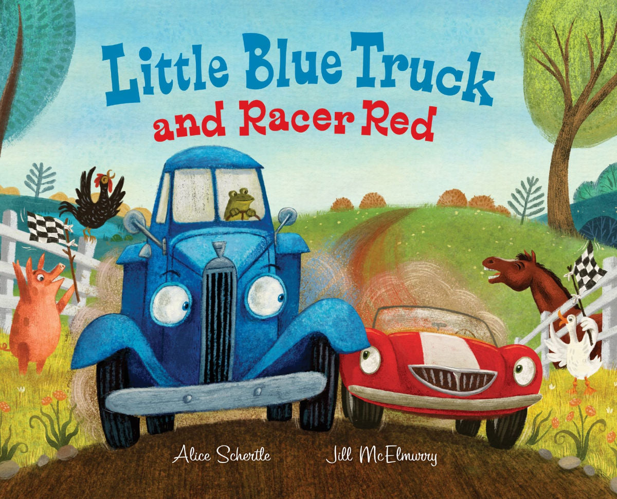 Little Blue Truck & Racer Red