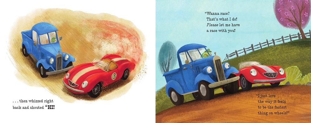 Little Blue Truck & Racer Red