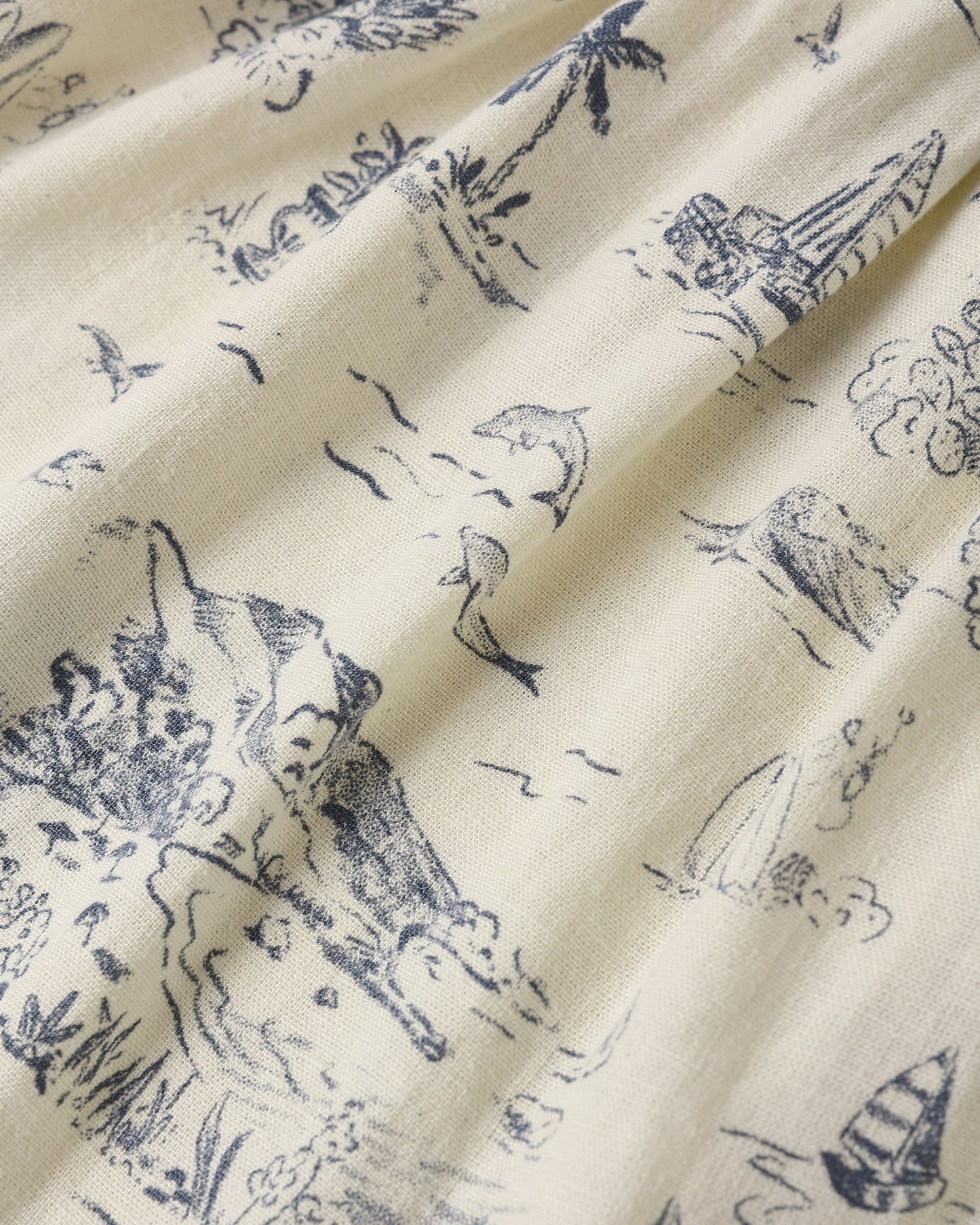 Sutton Dress || Ocean Toile