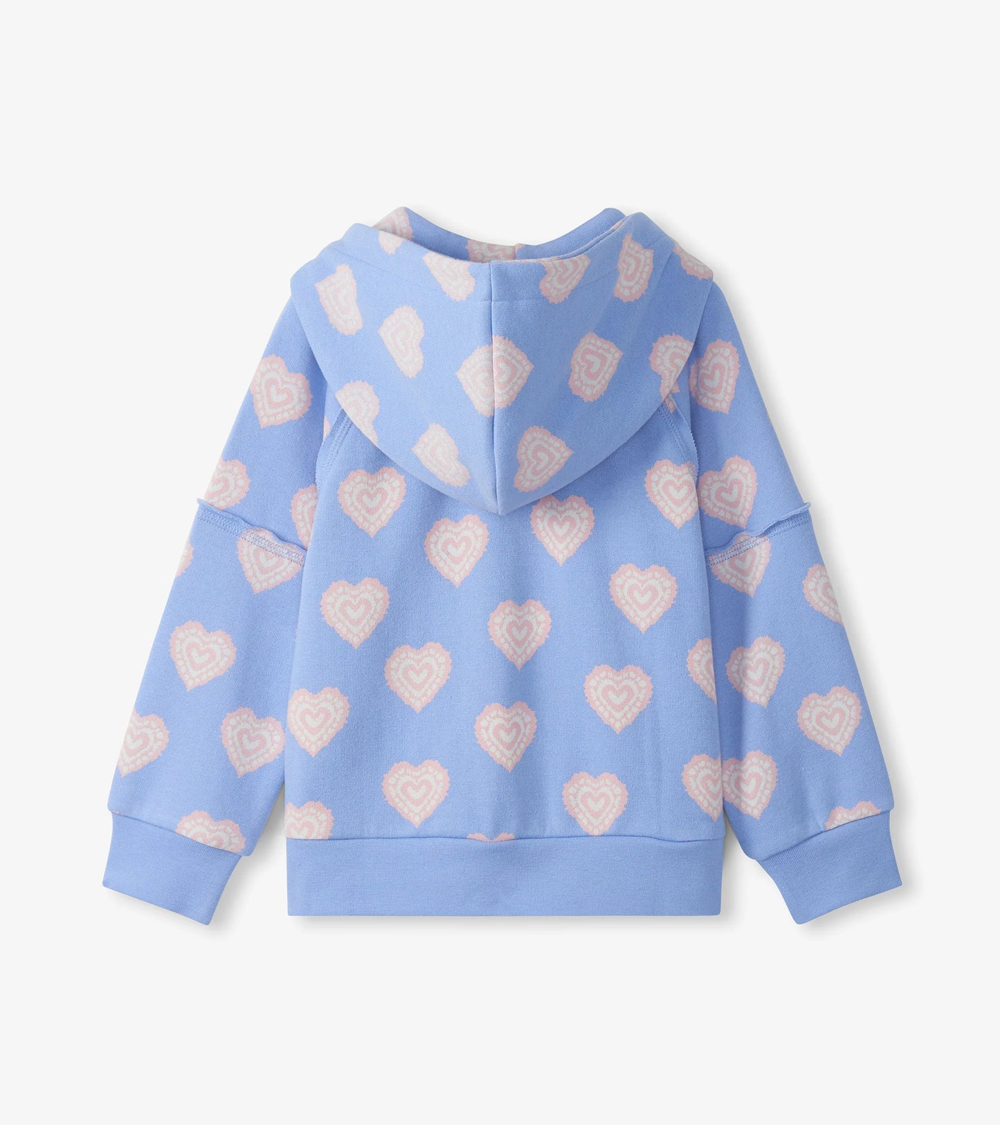 Heart Burst Raw Edge Hoodie