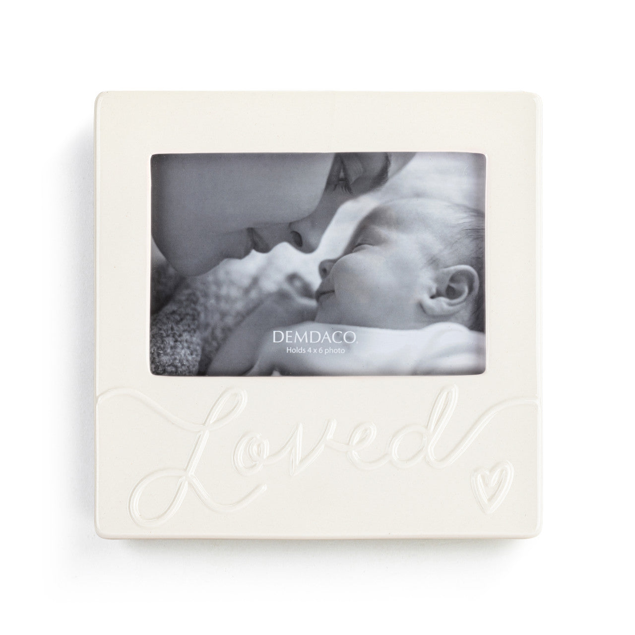 Luxurious Baby Loved Cream Photo Frame - 8x8in
