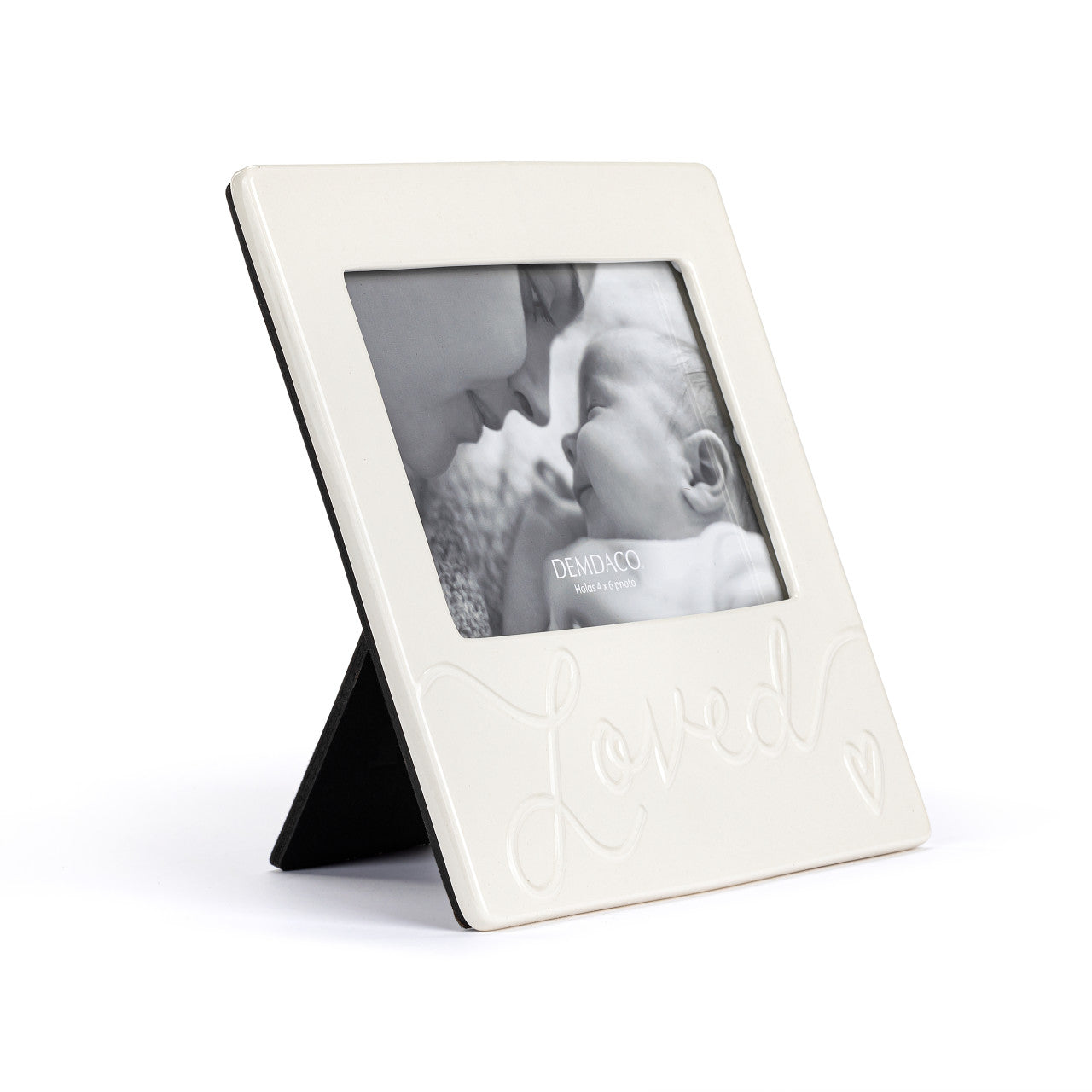 Luxurious Baby Loved Cream Photo Frame - 8x8in
