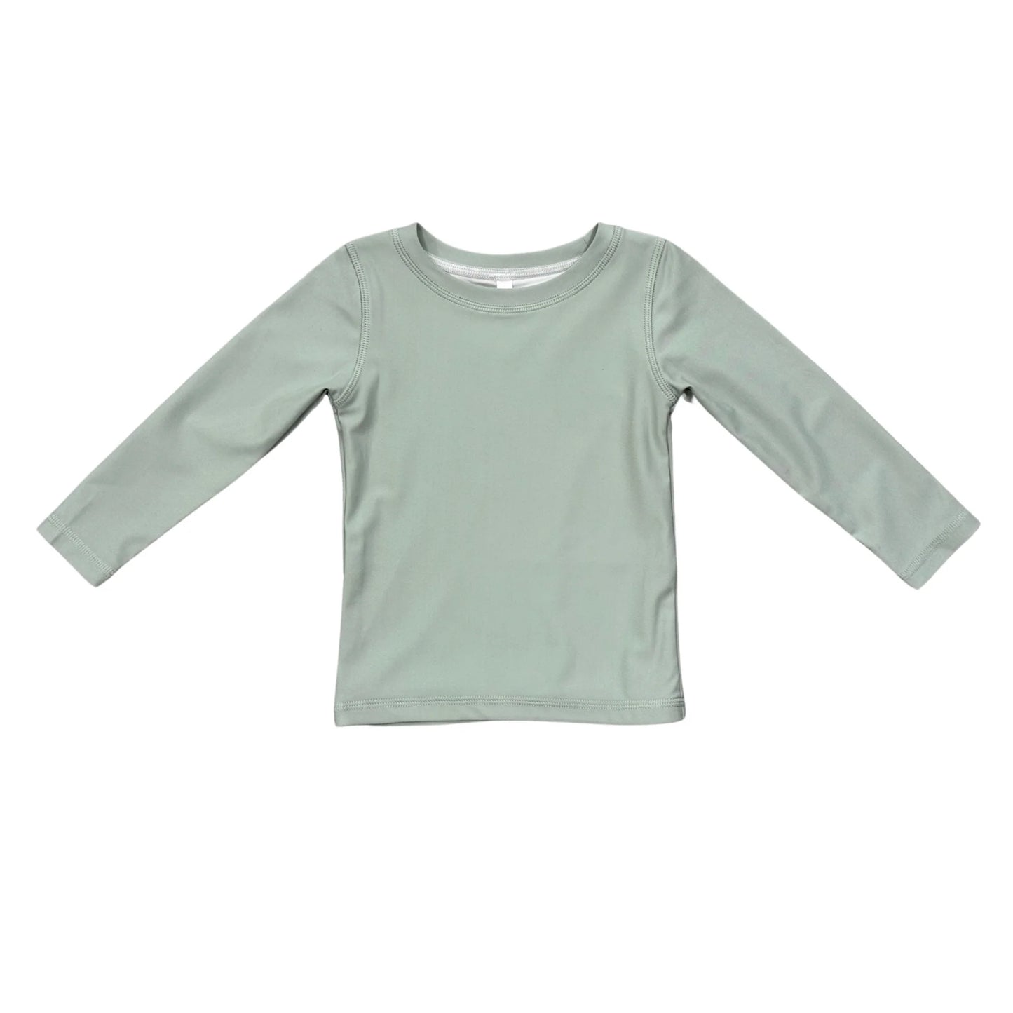 Long Sleeve Rash Guard Swim Shirt Aqua