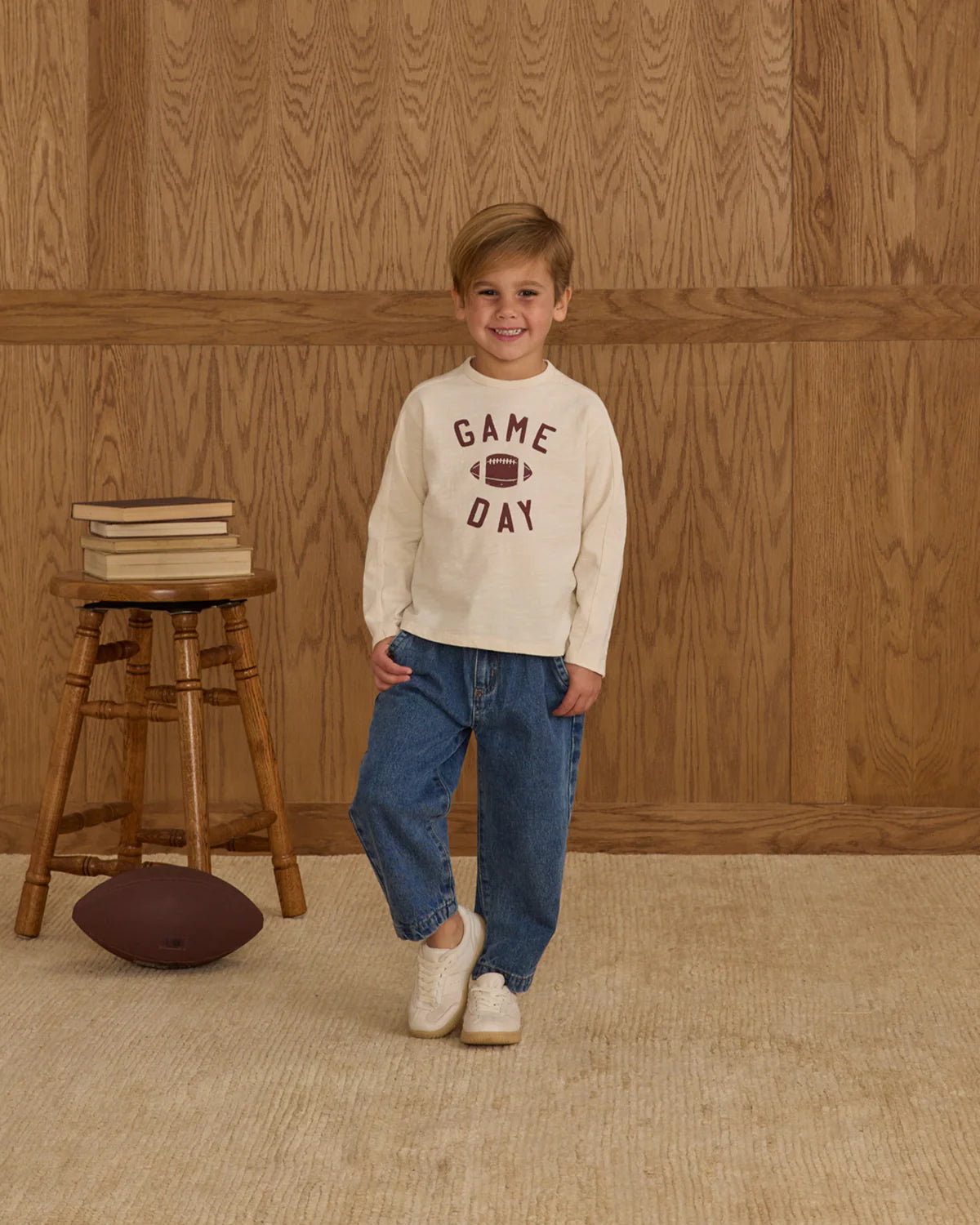 Long Sleeve Paneled Tee Game Day