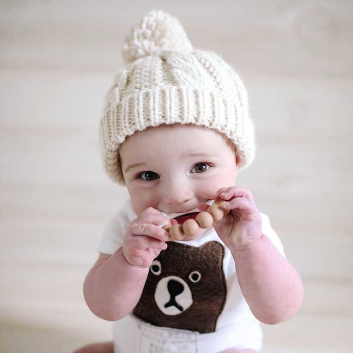 Natural Cable Beanie Hat