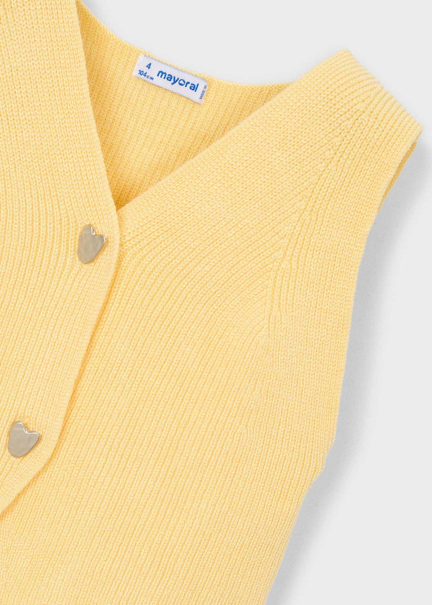 Butter Yellow Knit Vest Top