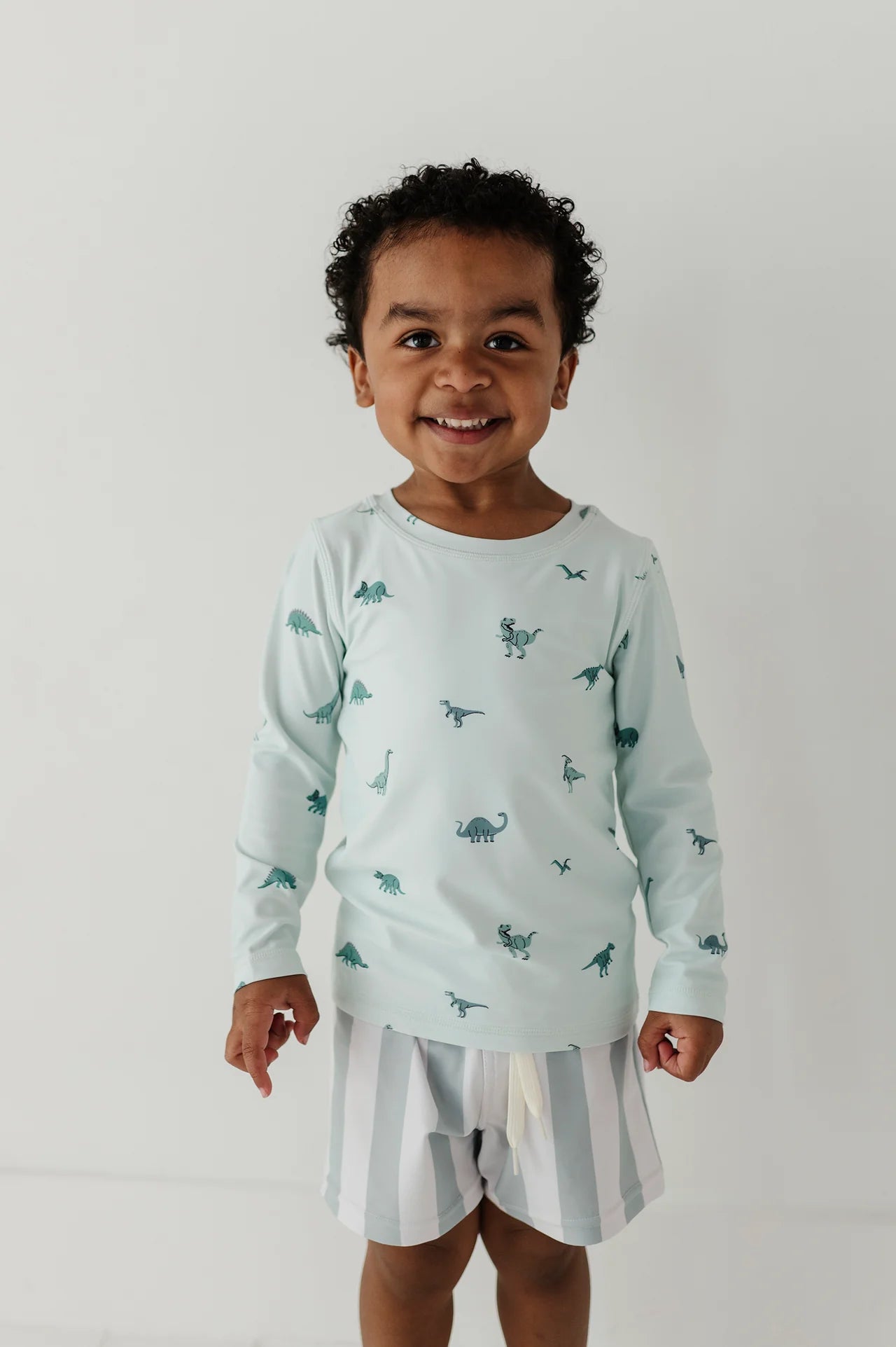 Swim Shorts Aqua Stripe