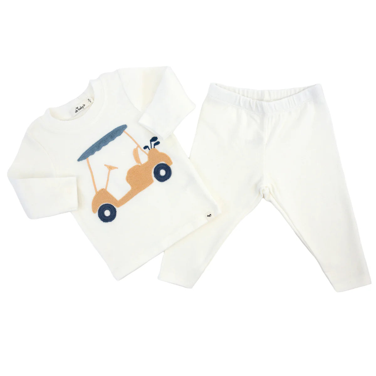 oh baby! Golf Cart Applique Two Piece Set