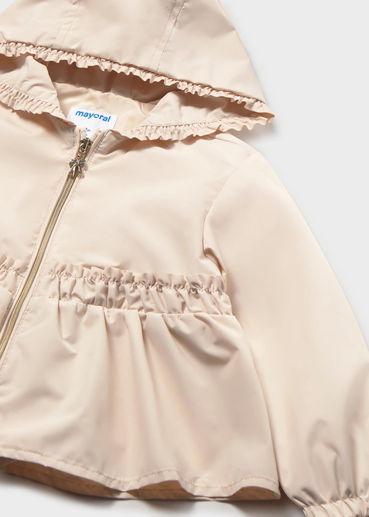 Custard Hooded Windbreaker