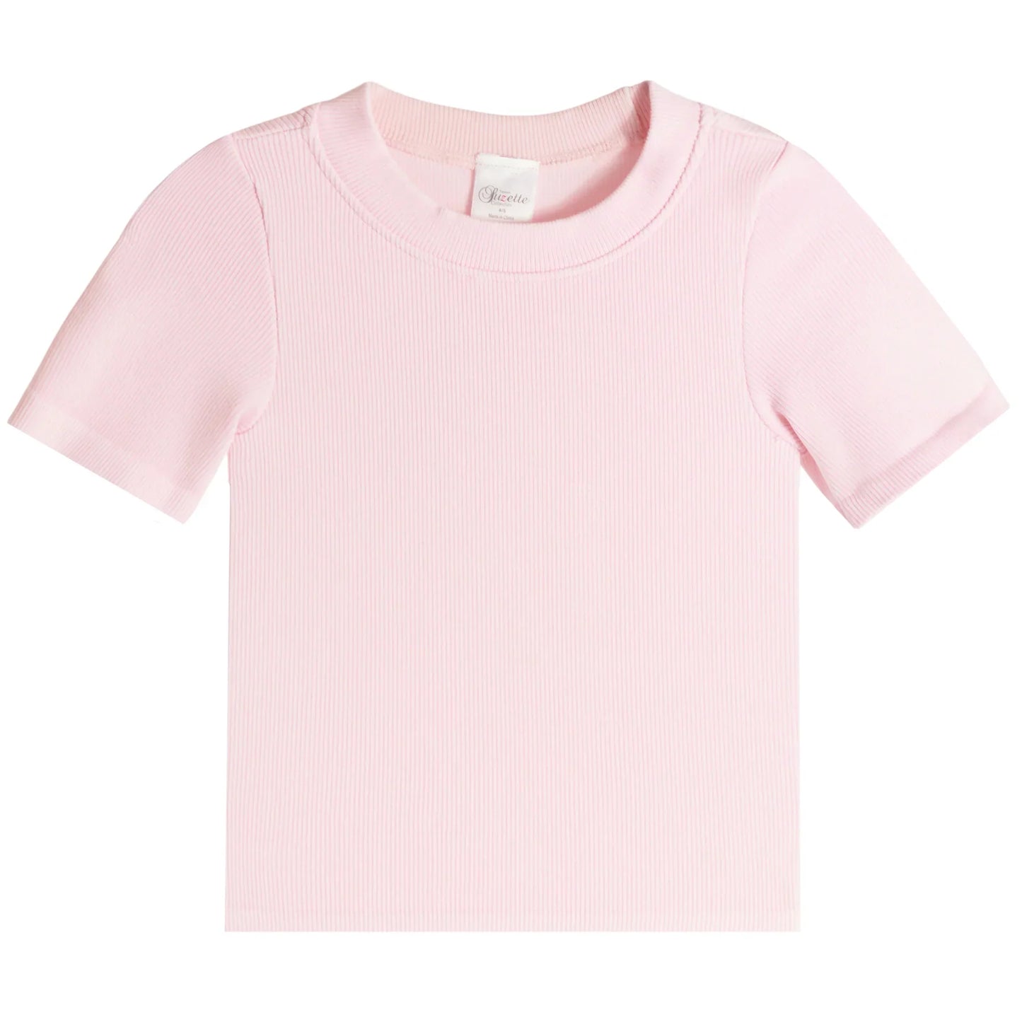 Light Pink Ribbed Seamless Top