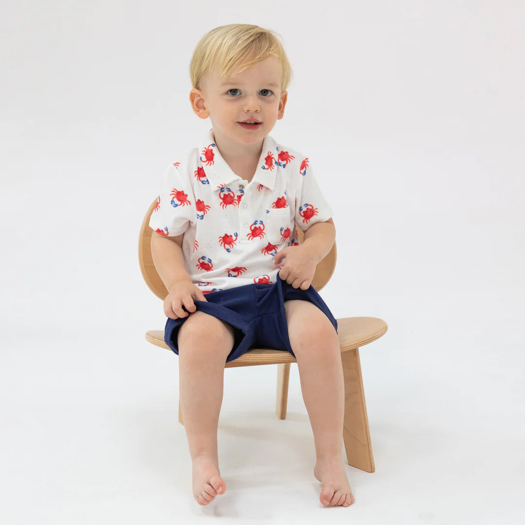 Crabby Cuties Polo Shirt & Short Set