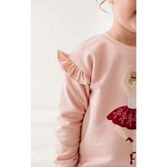 Ballerina Ruffle Sweatshirt & Legging Set