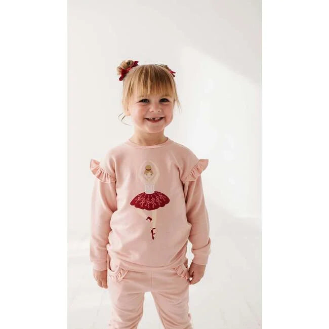 Ballerina Ruffle Sweatshirt & Legging Set